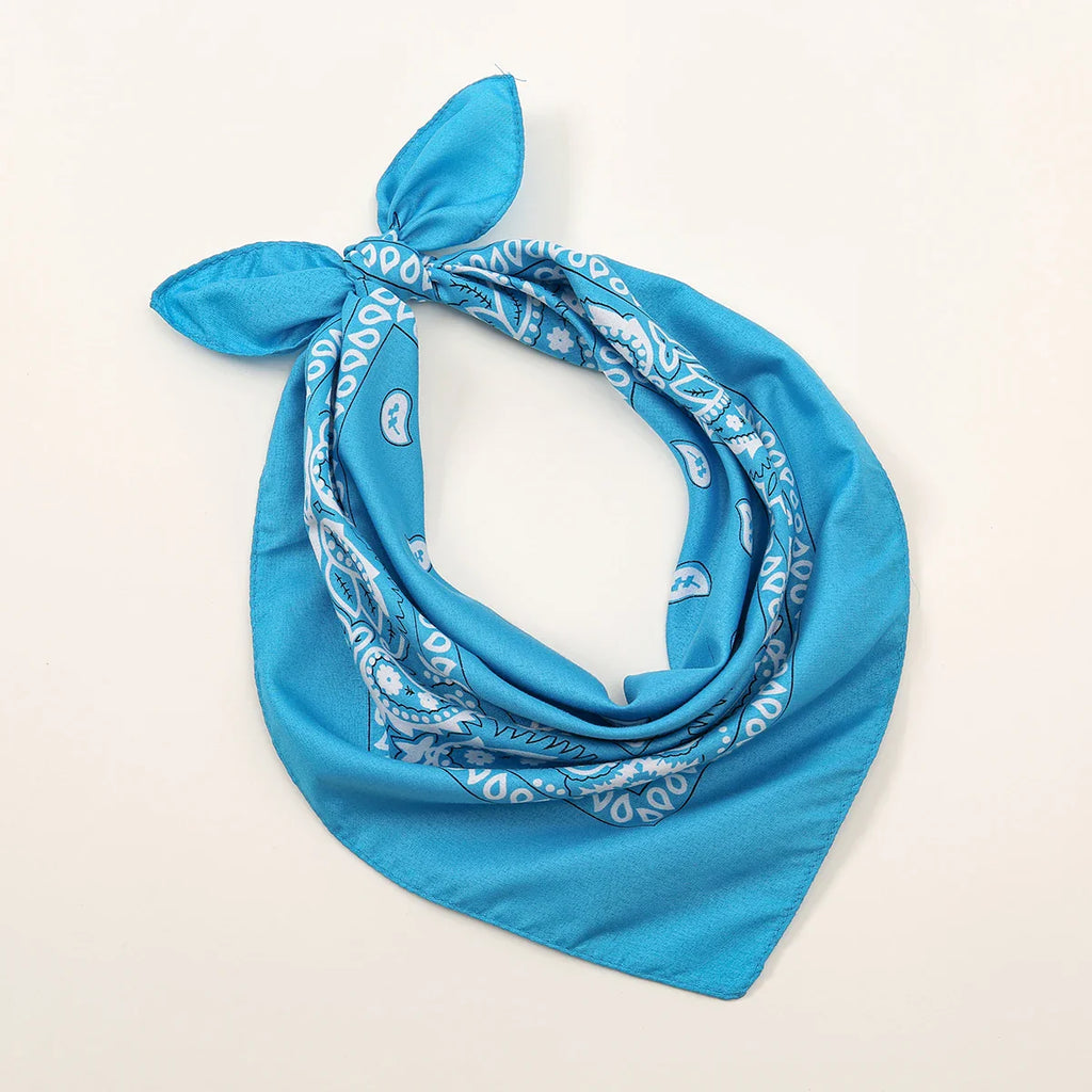 Bohemian Print Bandana Paisley Printed Headbands Hiphop Kerchief Outdoor Unisex Headband Wrist Wraps Face Mask Handkerchief