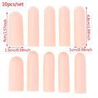 10 Pcs Silicone Finger Cot Gel Finger Protector Fingers Brace Support Gloves For Feneral toe / finger protection
