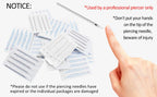 100/50/5pcs Disposable Piercing Needles 12G 14G 16G 18G 20G Ear Nose Navel Nipple Sterile Piercing Needle Permanent Makeup Tools