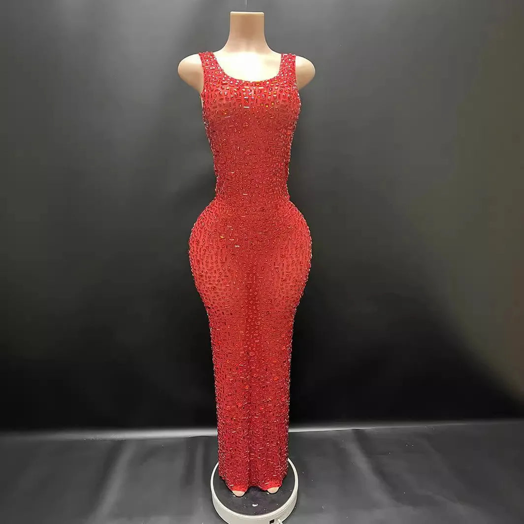 Diamonds Wedding Dress for Women Goddess Senior Photoshoot Props Homecoming Celebrate Birthday party dress New Year's Dress