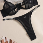 Ellolace Rhinestone Lingerie Onlyfans Kit Sexy Push Up Underwear Without Censorship Matching-Two-Piece Onlyfans Fantasy Clothing