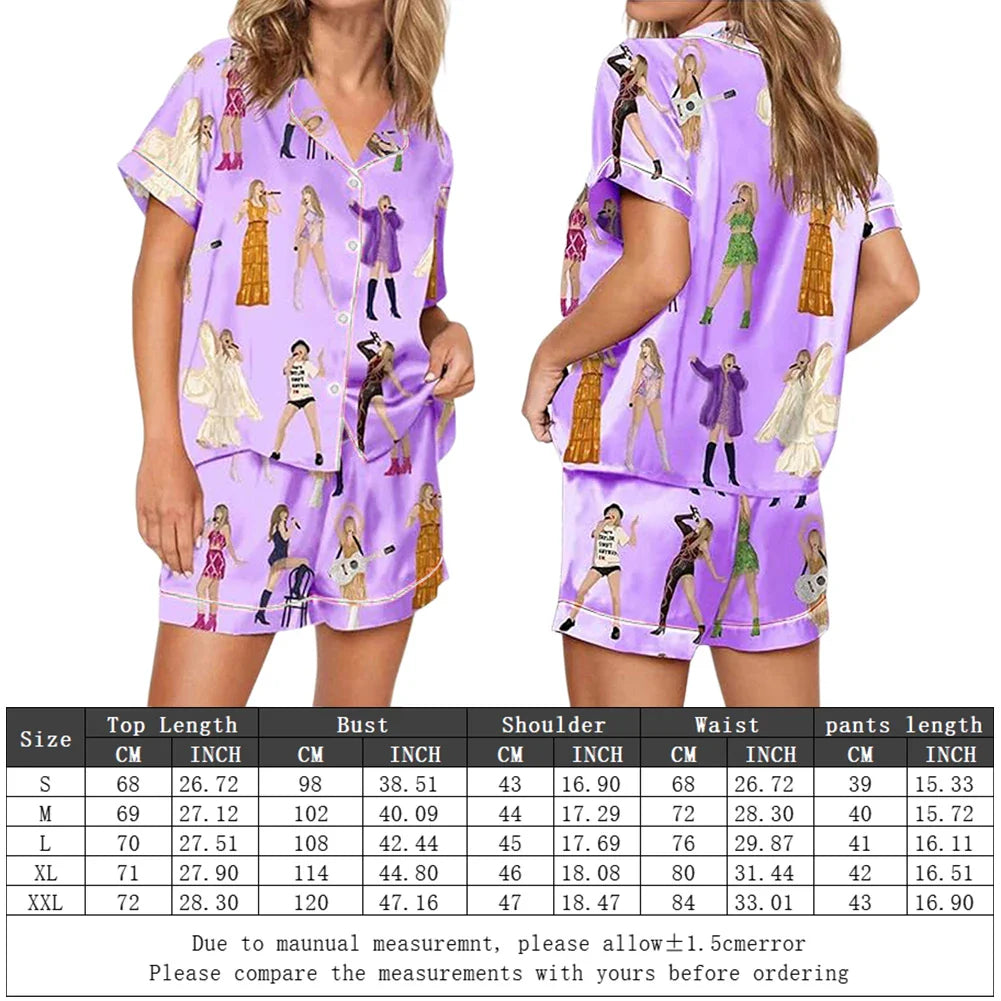 2025 Taylor Pajamas Set Shirt And Pant Matching Sleepwear Women's Pajamas Trouser Sets Comfortable Homewear Gifts for Fans