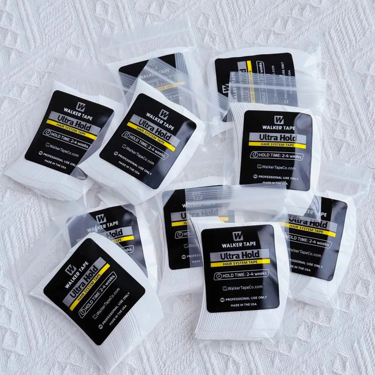 36/72/108 Pieces of White Super Shaped Lace Front Curved Double-sided Wig Adhesive