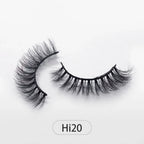 Dropshipping Reuseable Natural Long 12-15mm 3D Faux Mink Lashes Fluffy Volume False Eyelashes Cruelty Free Wispy Makeup Lashes