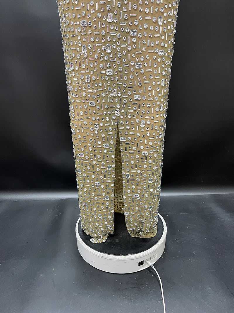 Diamonds Wedding Dress for Women Goddess Senior Photoshoot Props Homecoming Celebrate Birthday party dress New Year's Dress