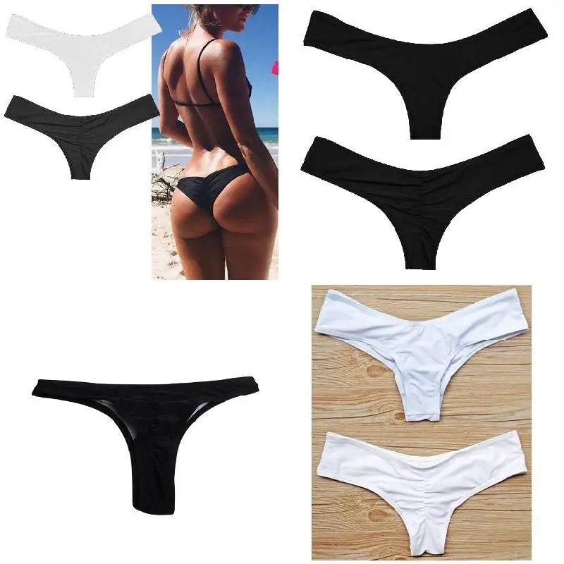 Bikinis Sexy Women Bikini Brazilian Cheeky Bottom Thong V Swimwear Swimsuit Panties Briefs 비키ë‹?Bikini Bottom купальник ビキãƒ?بيكين