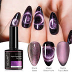 6Colors 9D Galaxy Chameleon Cat Eye Nail Gel Polish Magnetic Long Lasting Shining Magnet Cat Eye Nails Art Soak Off UV Gel 8ml