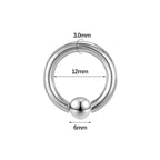 ASTM F136 Titanium PIERC Hinged Segment Hoop Earrings Large size Nose Rings 10G-6G 2.5mm-4mm Seamless Labret Lip Body Piercing