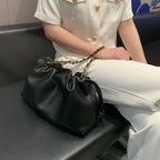 Brand Design Fashion High-grade Texture Leather Cloud Bag Luxury Ladies High Quality Cowhide  Shoulder Crossbody Bags For Women