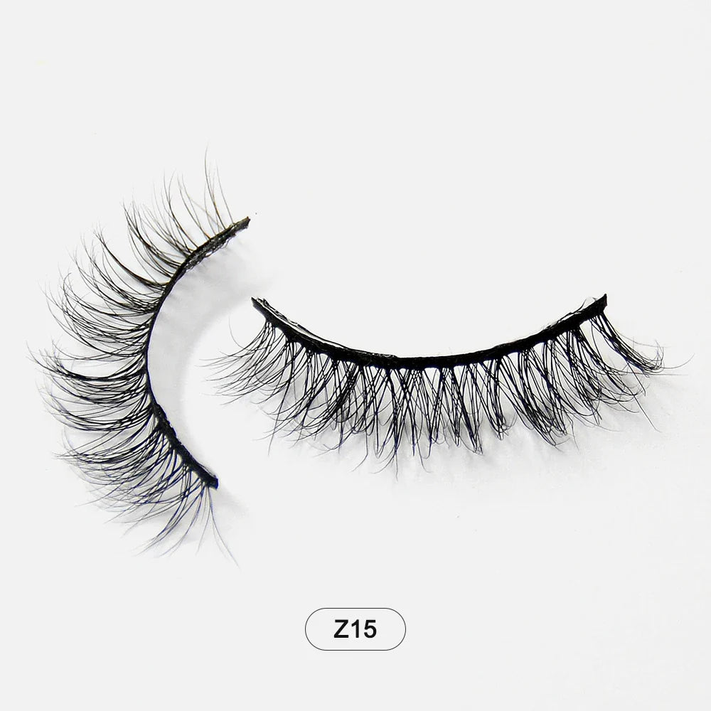 Dropshiping Makeup  Mink Lashes Fluffy Soft Full Fake Eyelashes Natural False Eyelashes Wispy Lash Extension