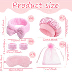 Comb set with storage bag, bring eye mask sleeping cap headband wristband, party gift package,gift,Special for real hair wigs