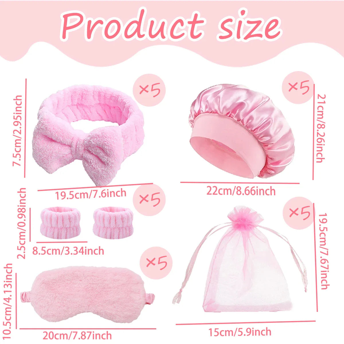 Comb set with storage bag, bring eye mask sleeping cap headband wristband, party gift package,gift,Special for real hair wigs