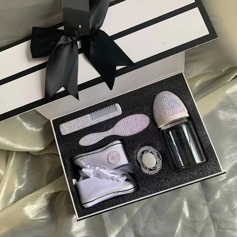 Baby Toddler Shoes Newborn Gift Set With Luxury Gift Box Packaging