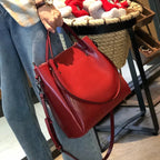 Burminsa Retro Cowhide Genuine Leather Handbags For Women 2025 Luxury Designer Work Tote Shopping Ladies Shoulder Crossbody Bags