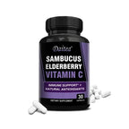 Elderberry - Supports Immune Health, Respiratory Health, Antioxidant, Rich in Vitamin C and Zinc - 120 Capsules