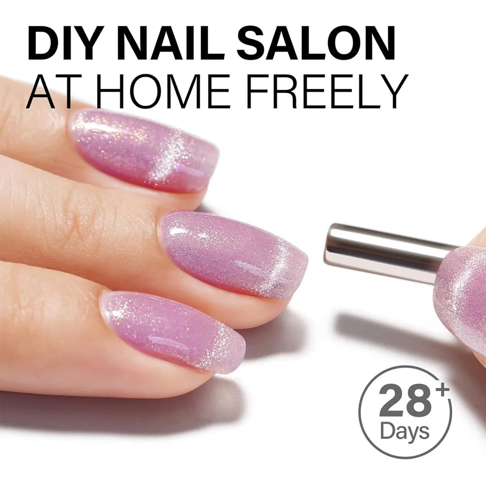 CANNI New 18ml Long Wear No-wipe Bright Topcoat Peeloff Base coat 5g Crystal Magnetic Cat Eye Gel Sparkling Glitter Varnishe