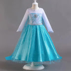 Elsa Dress for Girls 3-10Y Birthday Role Elsa Princess Dress For Kids Halloween 2024 Carnival Easter Party Cosplay Girls Costume
