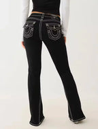 2025 Harajuku Y2K New Buddha High waist Super T Bootcut Jeans Flared Jeans Street Denim Pants High Waist Straight Leg Wide Leg