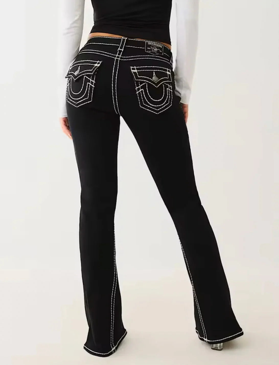 2025 Harajuku Y2K New Buddha High waist Super T Bootcut Jeans Flared Jeans Street Denim Pants High Waist Straight Leg Wide Leg