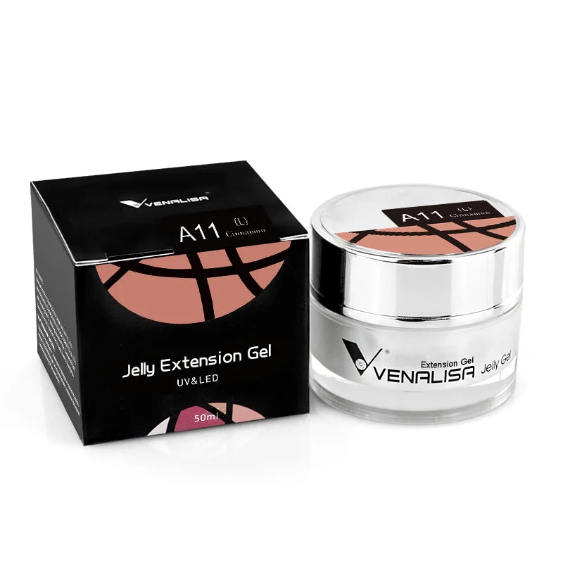 50ml Venalisa Soak off Thick Jelly Gel UV Construction Gel Builder Extend 24 Color Camouflage Milky White Nail Art Hard Nail Gel
