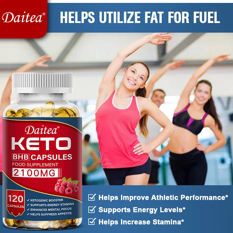 Daitea Fat Burning Weight Loss Keto Softgels - Helps with better body calorie breakdown, weight management and health