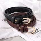 Belt female models super leather hundred with 2023 new belt ladies pin buckle fashion decoration jeans belt cowhide simple