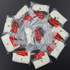 500pcs/Pack Clear/White/Nature French False Fake Tips Ultra-Flexible Half Cover Fake Nail Tips Acrylic Nail Tips 10 Sizes##td
