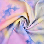 2024 cross-border women's summer new tie-dye cloud sunflower sleeveless vest T-shirt