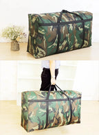 Camouflage Luggage Moving House Big Bag Thick Waterproof Oxford Cloth Moving Artifact Large Woven Storage Men's Travel Bag 180L