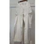 Dave&Di Summer British High Street Retro Loose Jeans With High Waist Wide Legs Broken Jeans For Women Boyfriend Style Mom Jeans