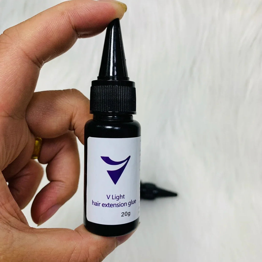 1PC 20gHair Extension Tools V-Light Technology Hair Extension Set Wig Hair Piece Real Hair Fast Grafting Tool Firm and Traceless