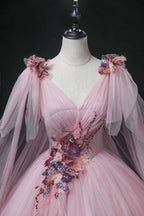 2025 New Women's Bean Paste Powder Mesh Long Evening Dress Fashion Glitter Bead Stickers Look Thin V-neck Back Strap Dress