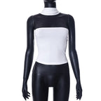 Chic White Sexy Strapless Crop Tops 2023 Elegant Summer Slim Tanks Tube Top Cropped Solid