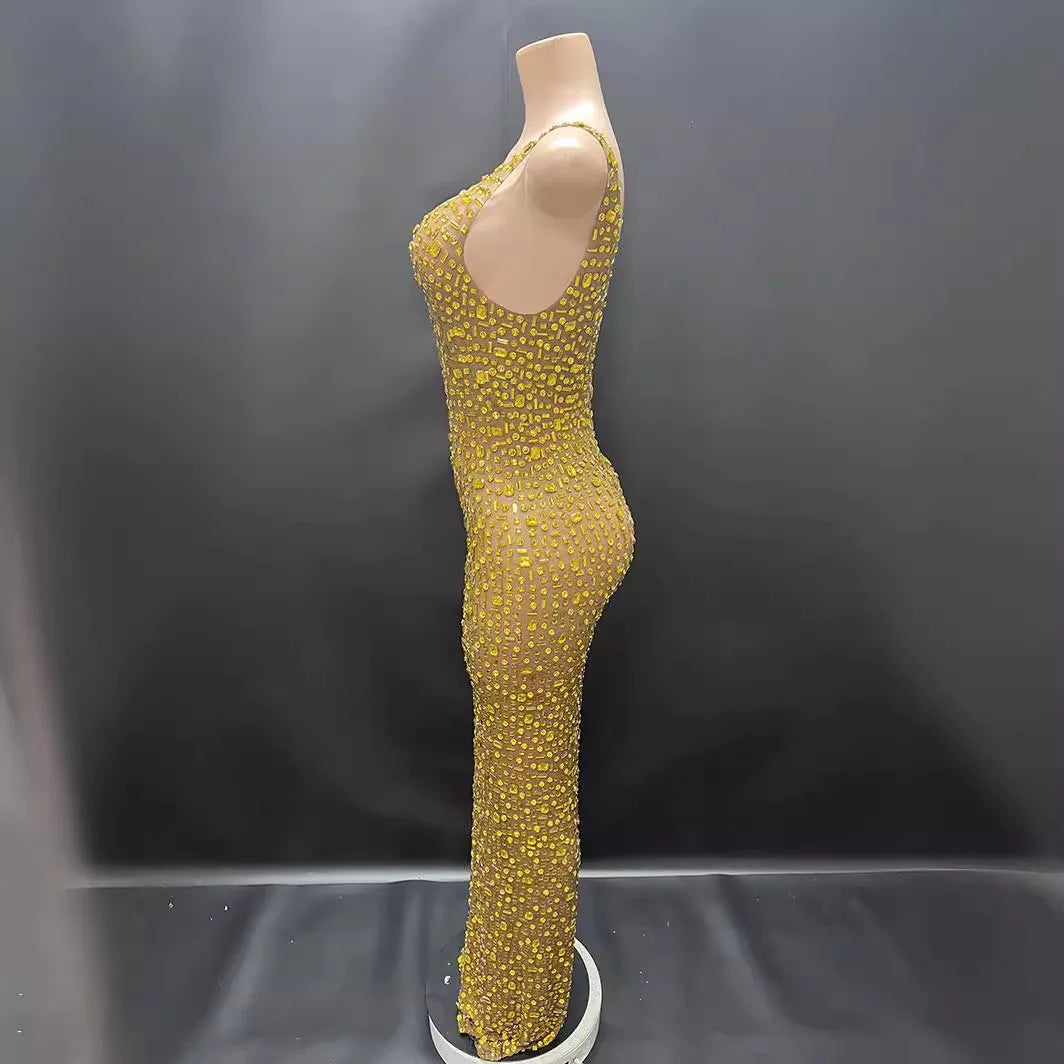 Diamonds Wedding Dress for Women Goddess Senior Photoshoot Props Homecoming Celebrate Birthday party dress New Year's Dress