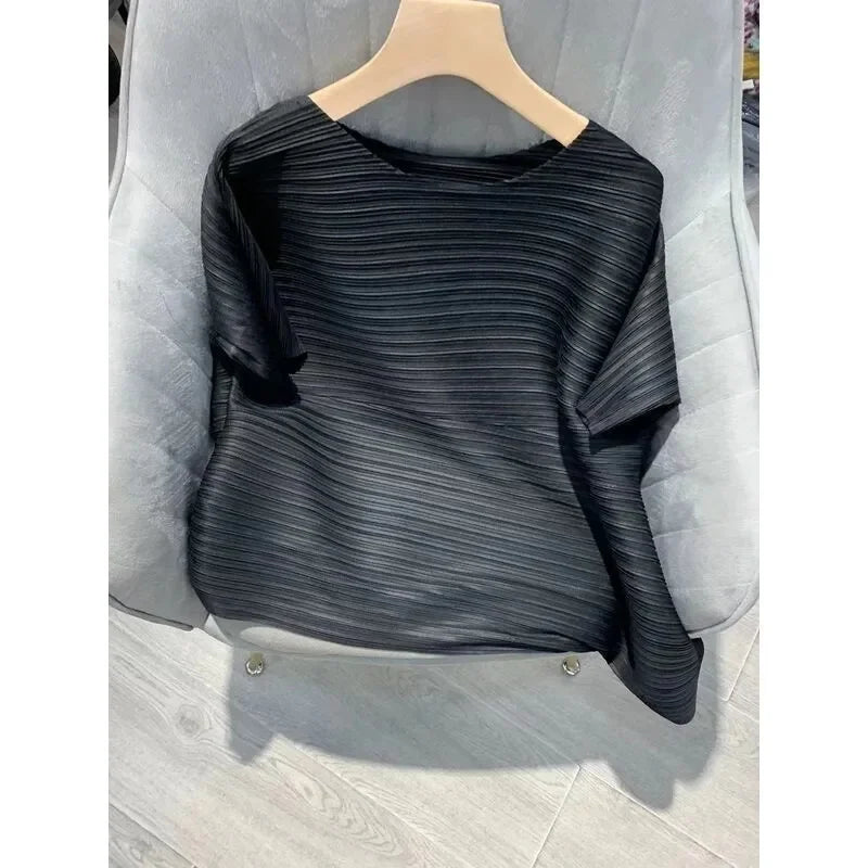 2025 Fold Fashion Summer Shirts Short-Sleeved T Shirt Women's Sleeveless Vest Waistcoat Tops Loose Blouse Shirt Tee Female