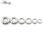 Alisouy 1pc Surgical Steel Captive Hoop Rings BCR Ring Eyebrow Ear Tragus Piercing Nose Closure Nipple Bar Lips Body Jewelry