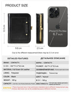 CONTACT'S Genuine Leather Short Wallets for Women Kiss Lock Classic Wallet Metal Frame Coin Purses Card Holder Money Clip Bags