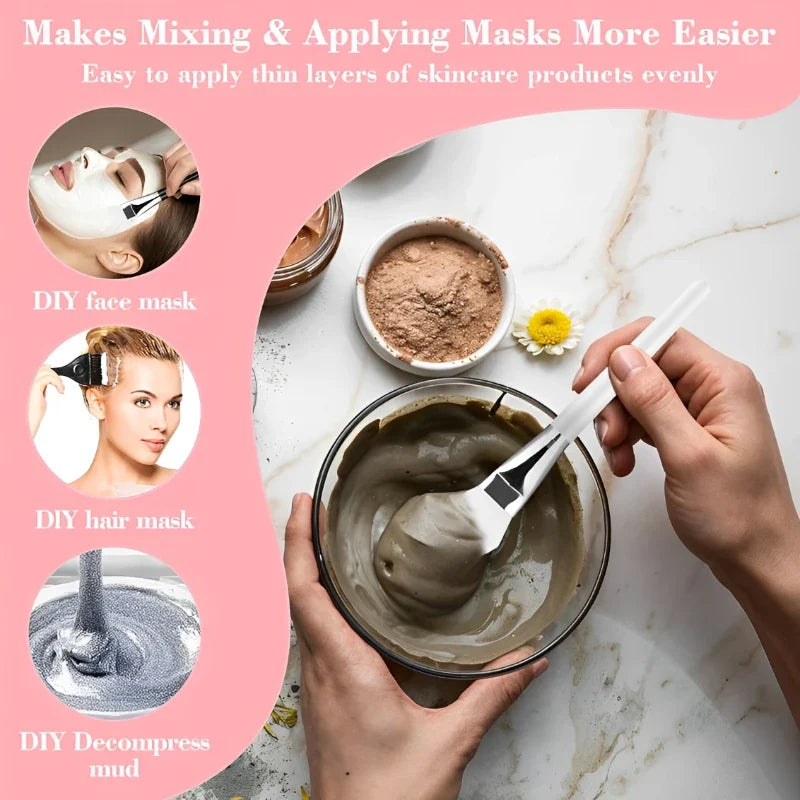 10/5/3/1pcs Facial Mask Bowl Mixing Bowl Acrylic Oil Bowl Set Face Mud Mixing Brush Applicator Beauty Salon DIY Skin Care Tools