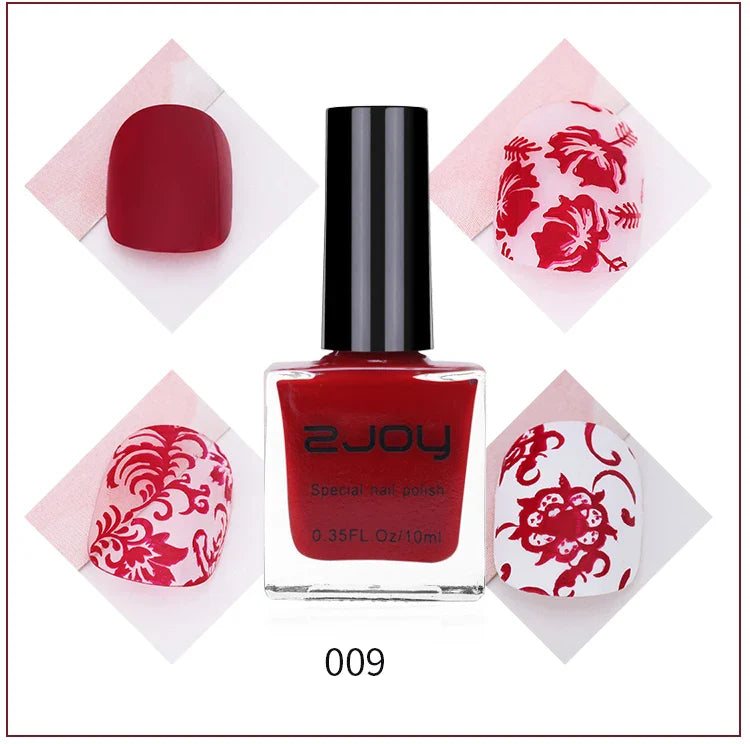 Black White Nail Art Stamping Polish 10ml 30 Colors Stamping Plates Polish Stamping Gel No Smudge Top Oil Colorful Nail Varnish