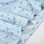 Combhasaki Women Summer Y2K 2Piece Pajamas Loungewear Set Plaid Floral Print Button Camisole Crop Tops +Elastic Low Waist Shorts