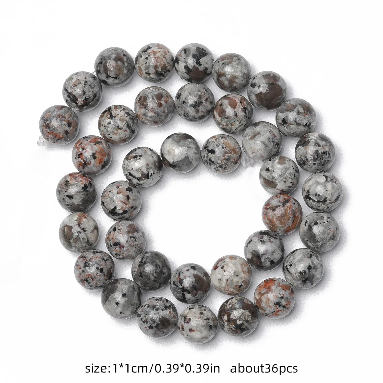 4-12mm AA Yooperlite Natural Flame Stone Beads Round Spacer Beads For Jewelry Making Supplies Diy Charms Bracelets Accessories