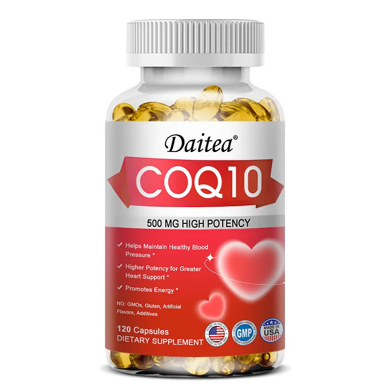 Daitea Coenzyme Q10 - a stable, highly absorbable form - supports energy production and promotes overall health.