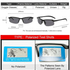 1/2PCS Night Vision Glasses Men Anti-Glare Driving Goggle Half Frame Polarized Sunglasses for Driver UV400 Day and Night Glasses