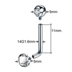 1PC Titanium Christina Piercing Flower Vertical Hood Intimate Piercing Gold Color Sexy Belly Rings Surface Jewelry for Men Women