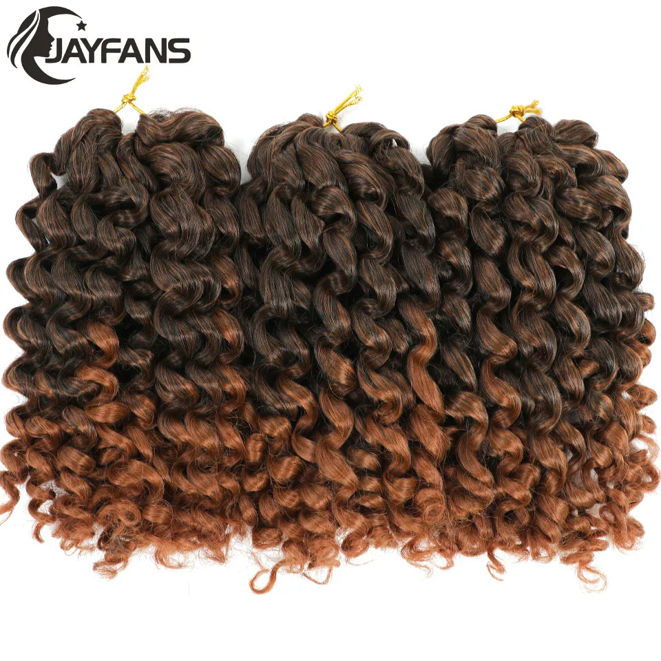 1- 5 Packs 8 inch Jumpy Wand Curl Jamaican Bounce Crochet Hair Natural Black Wand Curls Crochet Hair Short Curly Crochet Braids