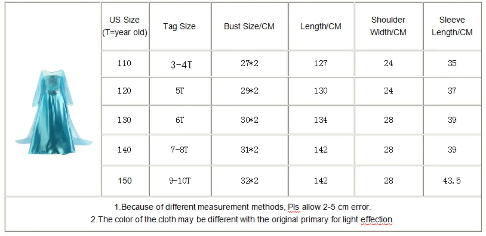 Elsa Dress for Girls 3-10Y Birthday Role Elsa Princess Dress For Kids Halloween 2024 Carnival Easter Party Cosplay Girls Costume