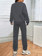 Autumn Winter Women's Sweater Pants Set  Women Hoodie set Street Hip Hop Clothing Casual Female  Clothing Plush sweatshirt