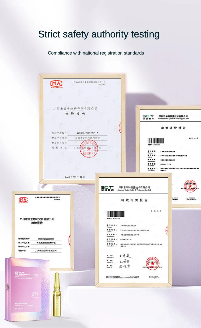 28 pcs/set 377 Whitening Ampoule Essence, Vitamin C Anti-Aging Essence, Niacinamide Brightening Essence Korean Skincare Products