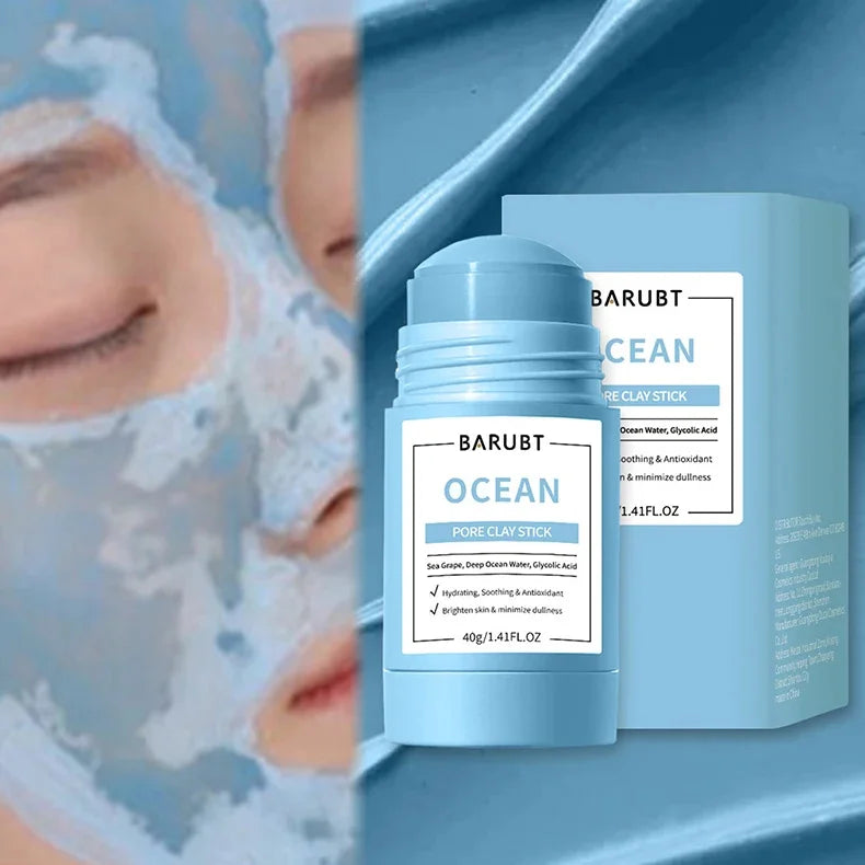 Alaska Volcano Mask Mugwort Cleansing Mask Stick Shrink Pores Acne Deep Blackhead Remover Facial Cleansing Moisturizing Mask 40g