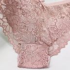 5 PCS/Set Mesh Briefs M-2XL Lace Panties Sexy Transparent Underwear Low Rise Panties Girls Intimates Lingeri